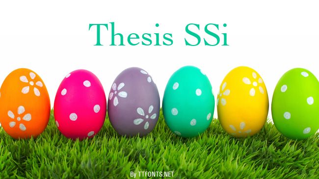 Thesis SSi example